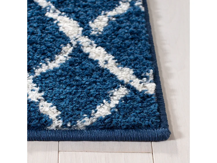 Tapis Bleu Marine/Neutre 91 X 152 cm - Cecilia