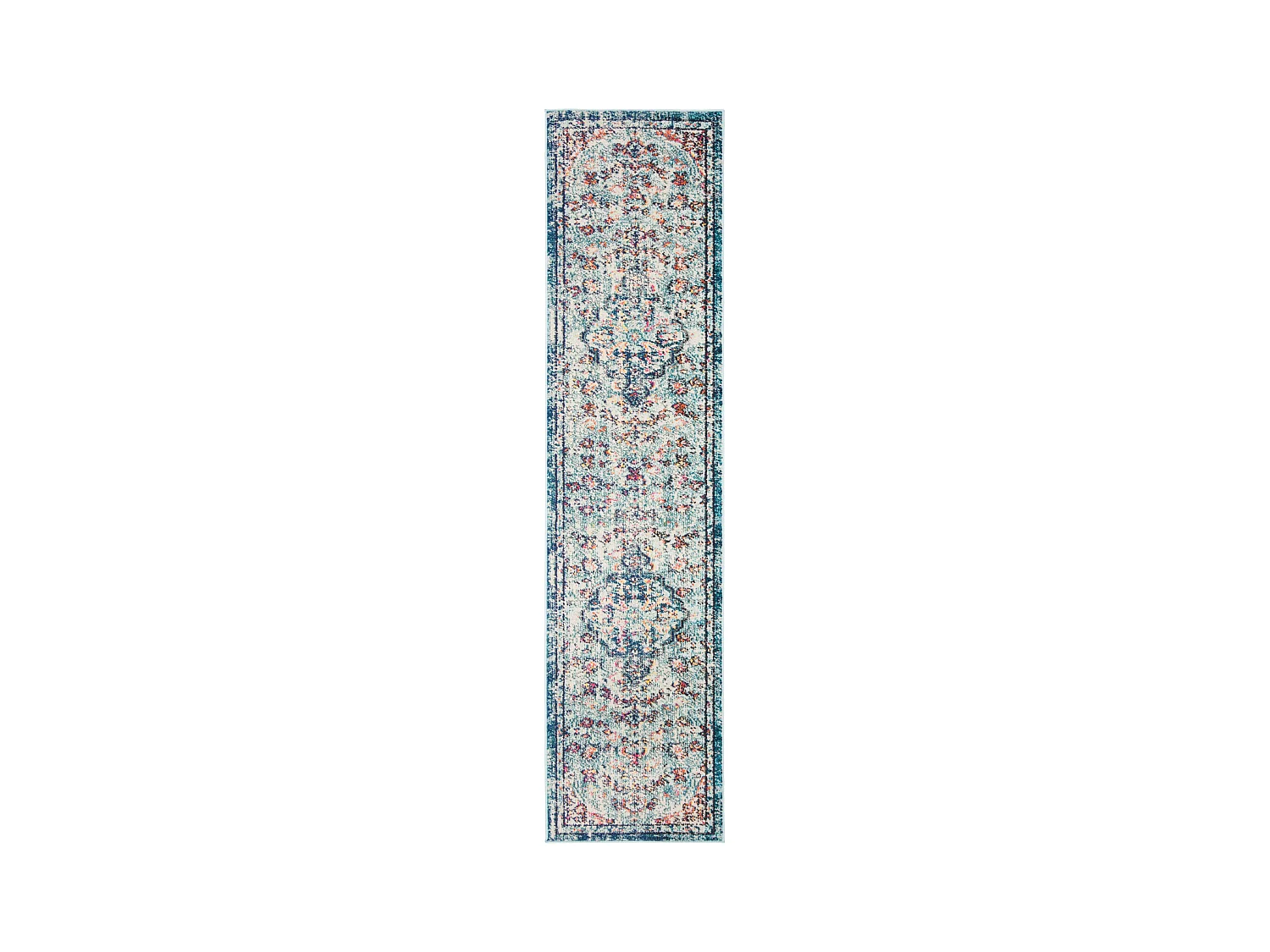 Tapis Bleu marine/Bleu clair 66 X 122 cm - Maia