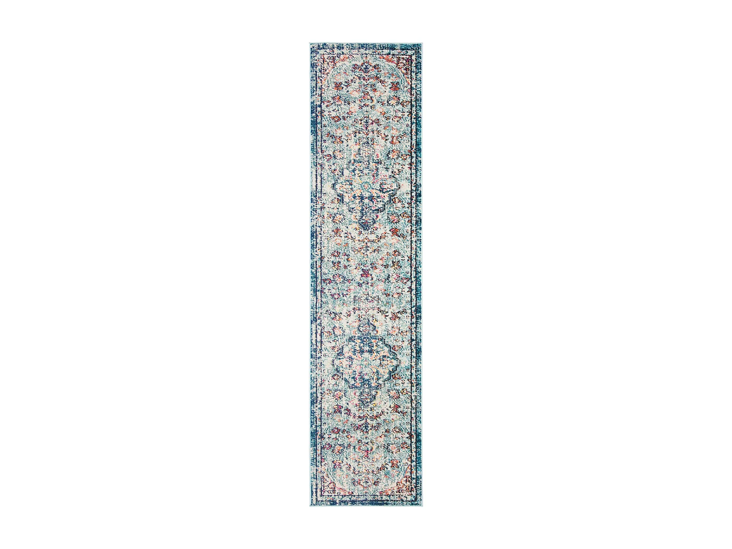 Tapis Bleu marine/Bleu clair 66 X 122 cm - Maia