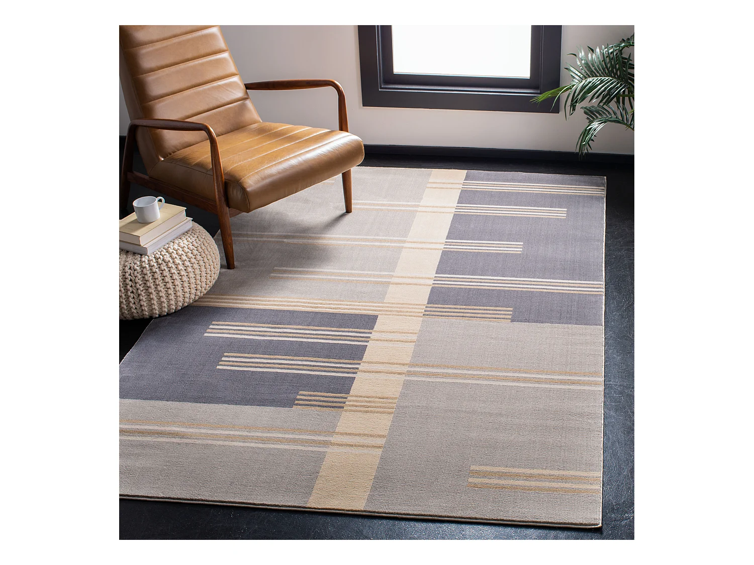 Tapis Gris 122 X 183 cm - Kaylee