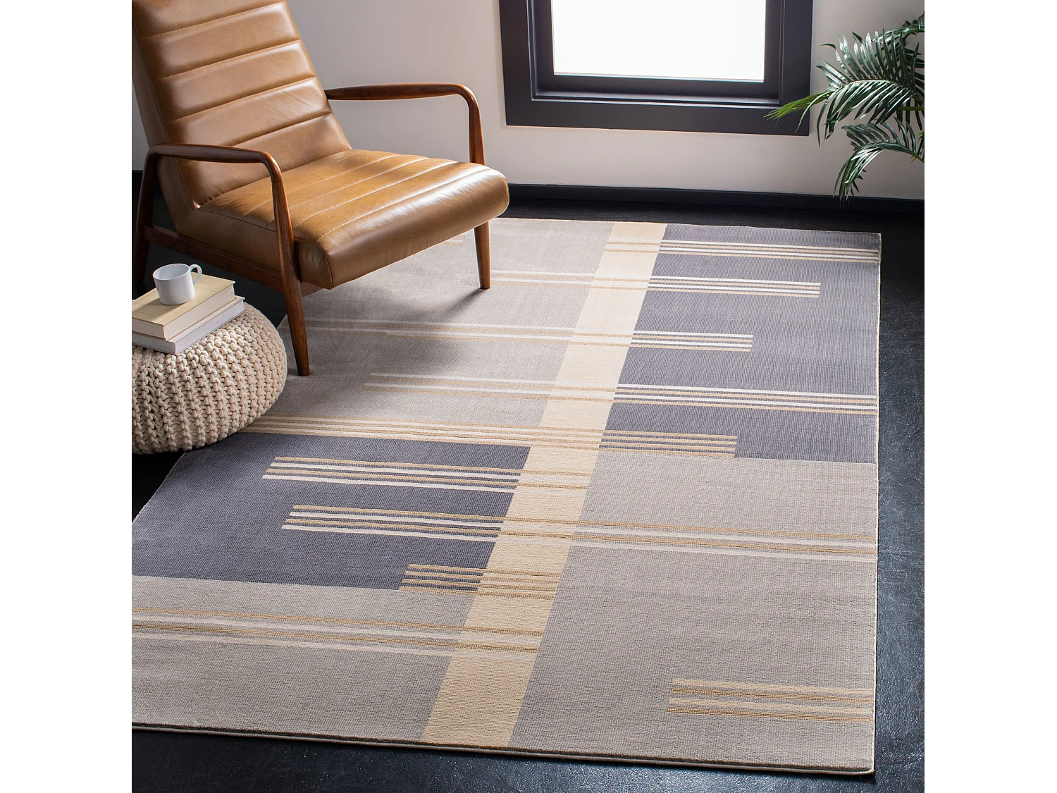 Tapis Gris 122 X 183 cm - Kaylee