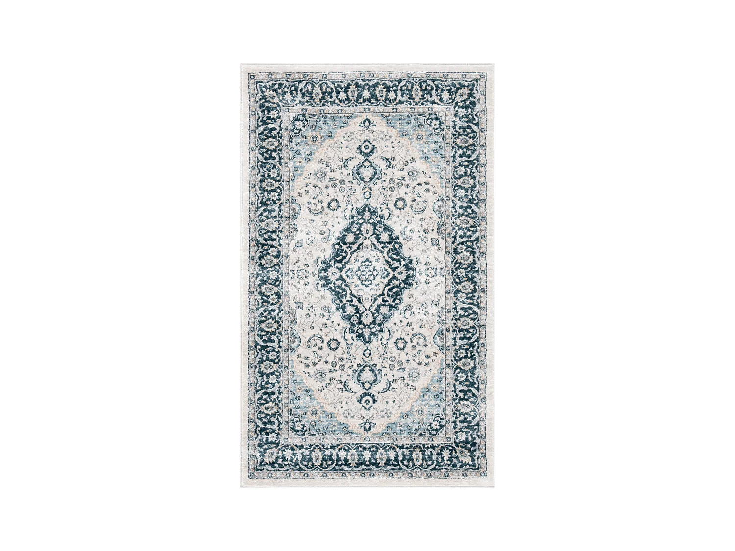 Tapis Neutre/Bleu Marine 122 X 183 cm - Isadora