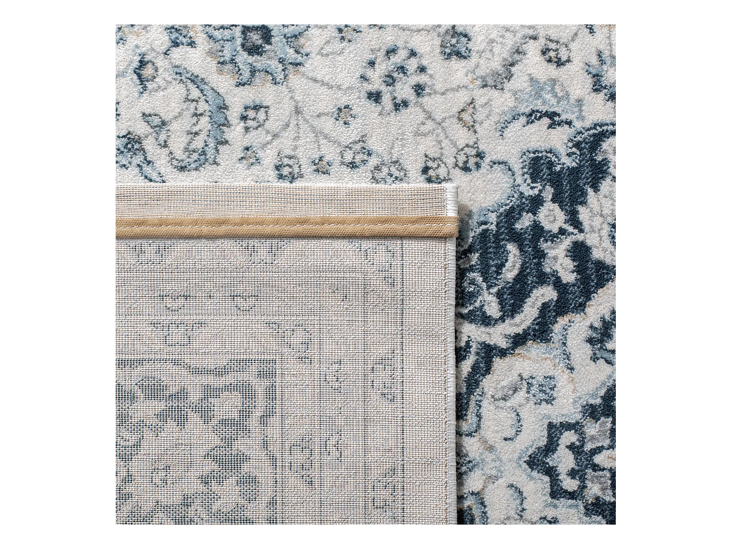 Tapis Neutre/Bleu Marine 122 X 183 cm - Isadora