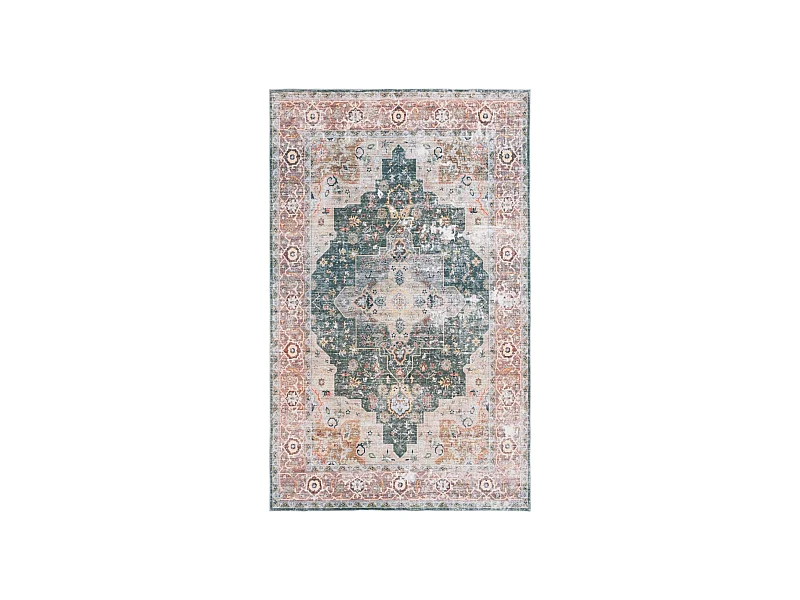 Tapis Vert/Marron 91 X 152 cm - Anouk