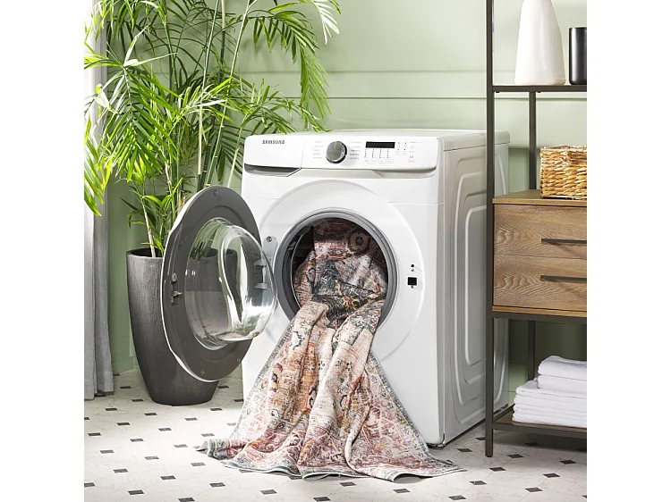 Tapis Vert/Marron 91 X 152 cm - Anouk