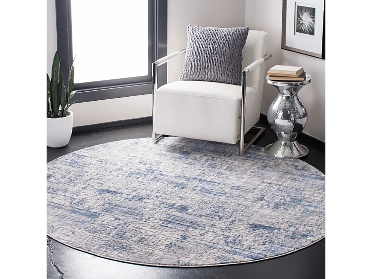 Tapis Bleu/Gris 201 X 201 cm - Azura