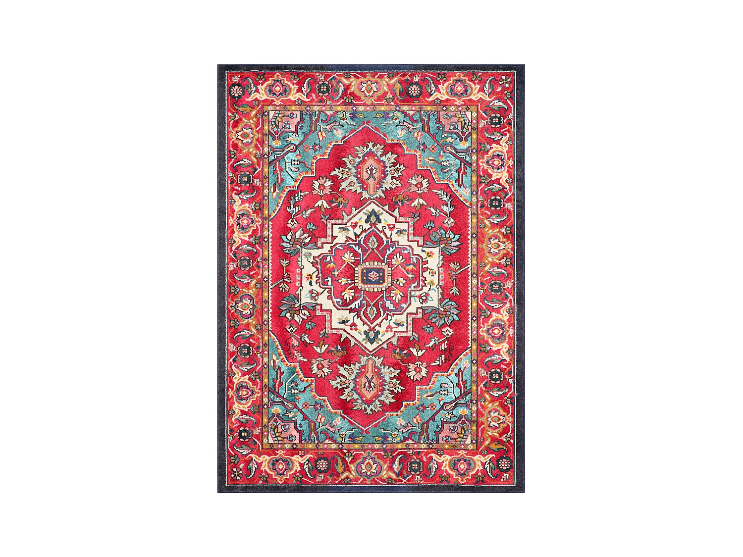 Tapis Rouge/Bleu 201 X 279 cm - Valentina