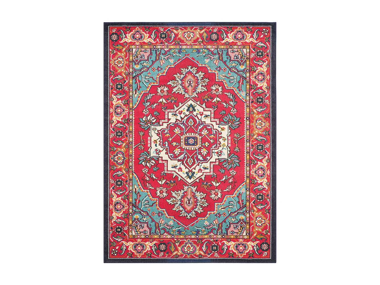 Tapis Rouge/Bleu 201 X 279 cm - Valentina
