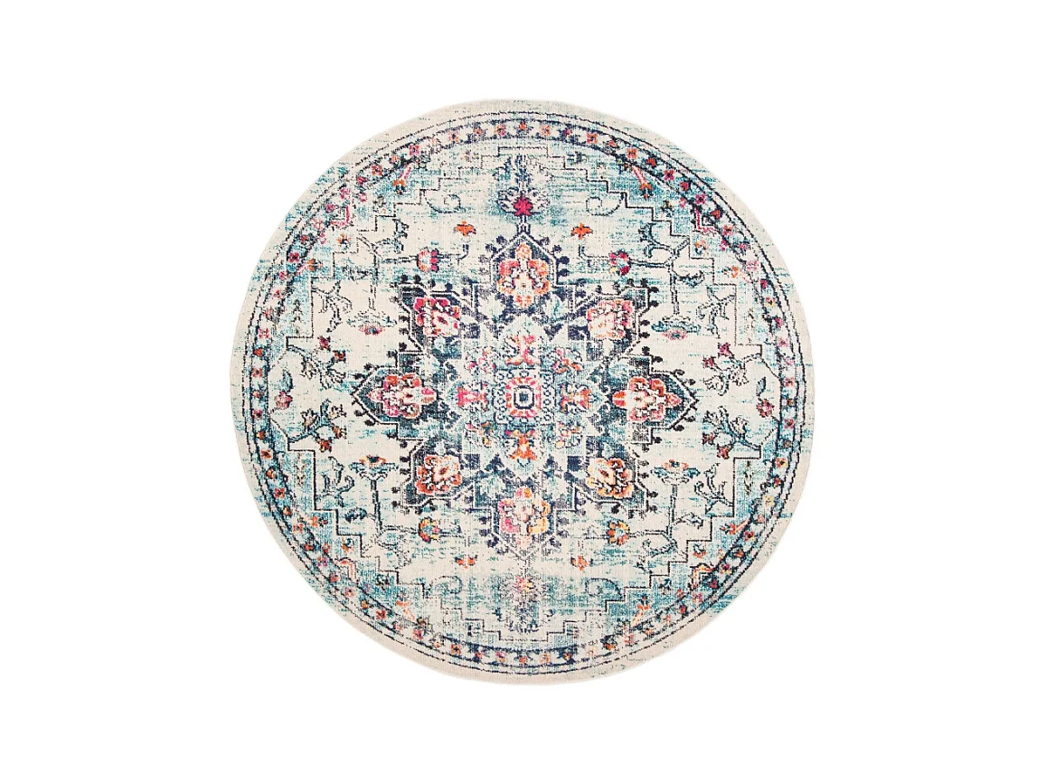 Tapis Crème/Bleu 244 X 244 cm - Malaya