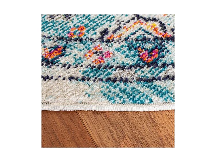 Tapis Crème/Bleu 244 X 244 cm - Malaya