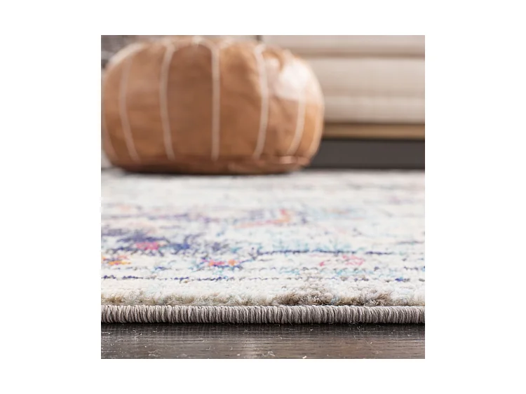 Tapis Crème/Bleu 244 X 244 cm - Malaya