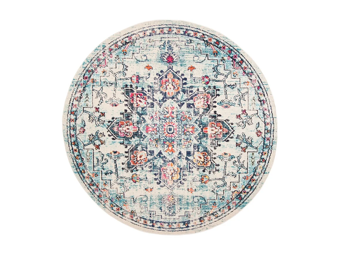 Tapis Crème/Bleu 244 X 244 cm - Malaya