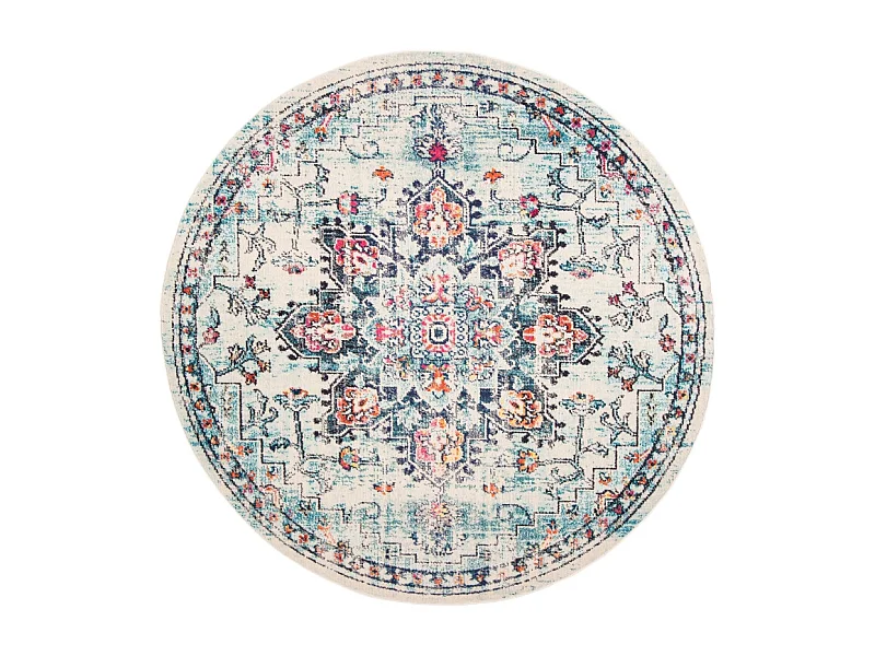 Tapis Crème/Bleu 244 X 244 cm - Malaya