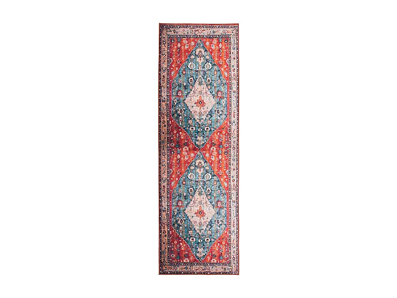 Tapis Beige/Bleu 76 X 244 cm - Fauna