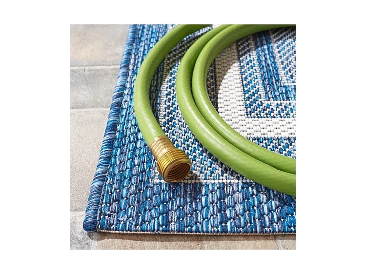 Tapis Ivoire/Marine 61 X 109 cm - Aeliana