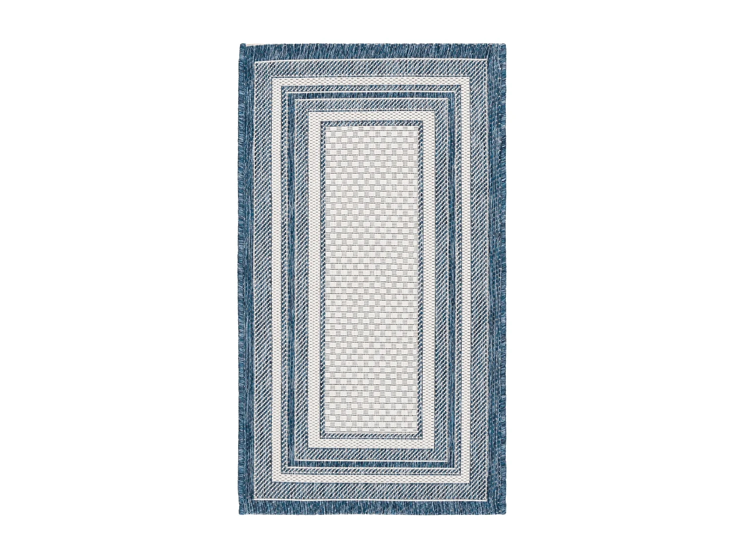 Tapis Ivoire/Marine 61 X 109 cm - Aeliana