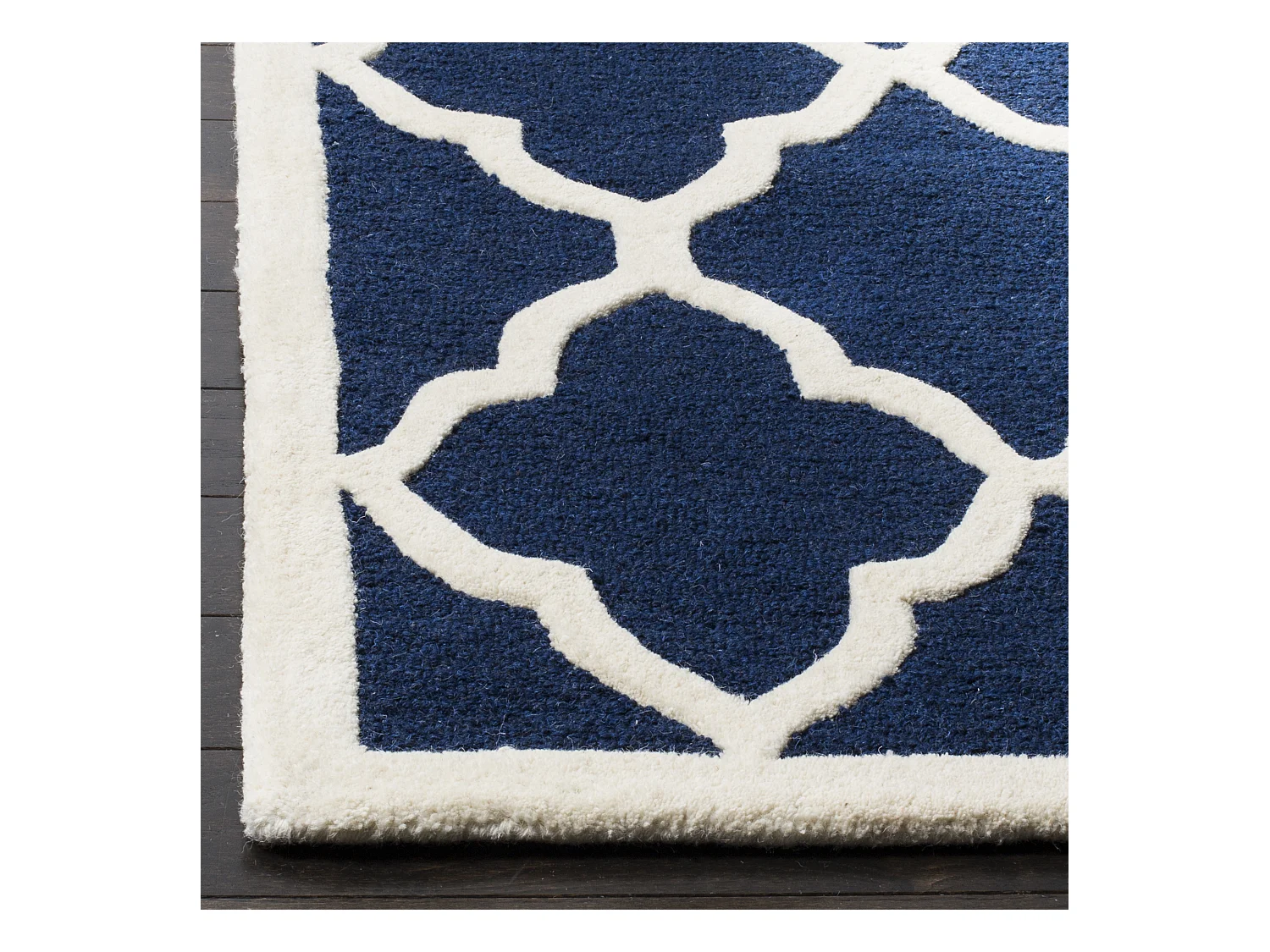 Tapis Bleu Marine/Neutre 122 X 183 cm - Noelle