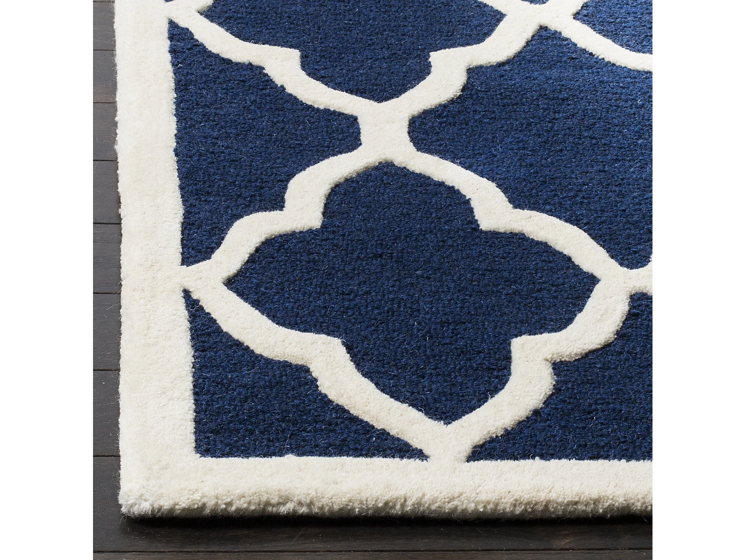 Tapis Bleu Marine/Neutre 122 X 183 cm - Noelle