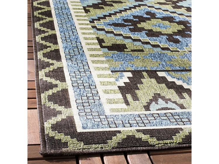 Tapis Vert/Marron 160 X 231 cm - Tikota