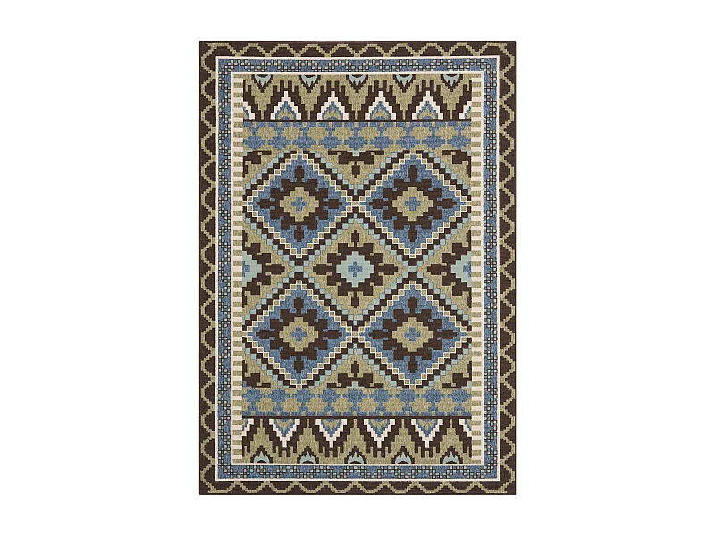 Tapis Vert/Marron 160 X 231 cm - Tikota