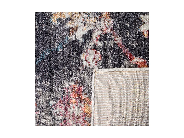 Tapis Gris/Multicolore 91 X 152 cm - Kasandra