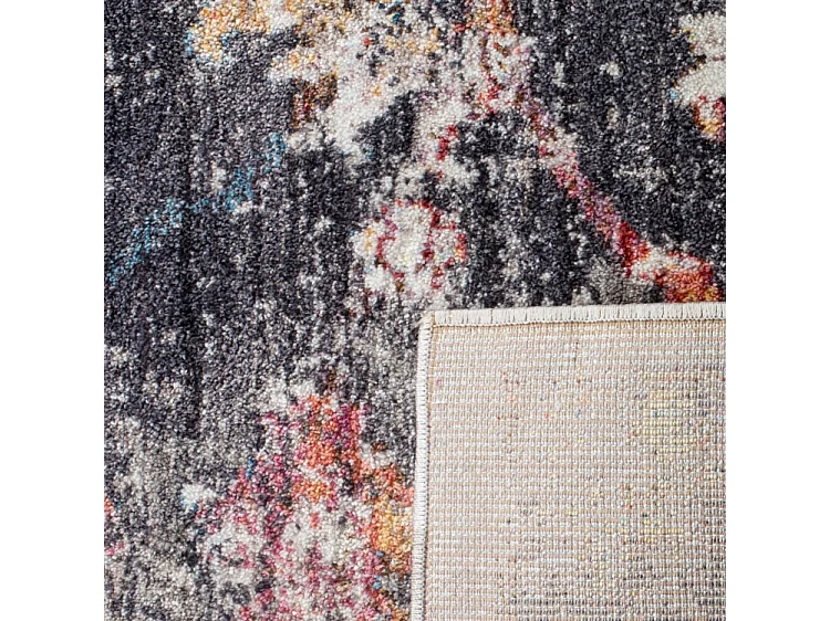Tapis Gris/Multicolore 91 X 152 cm - Kasandra