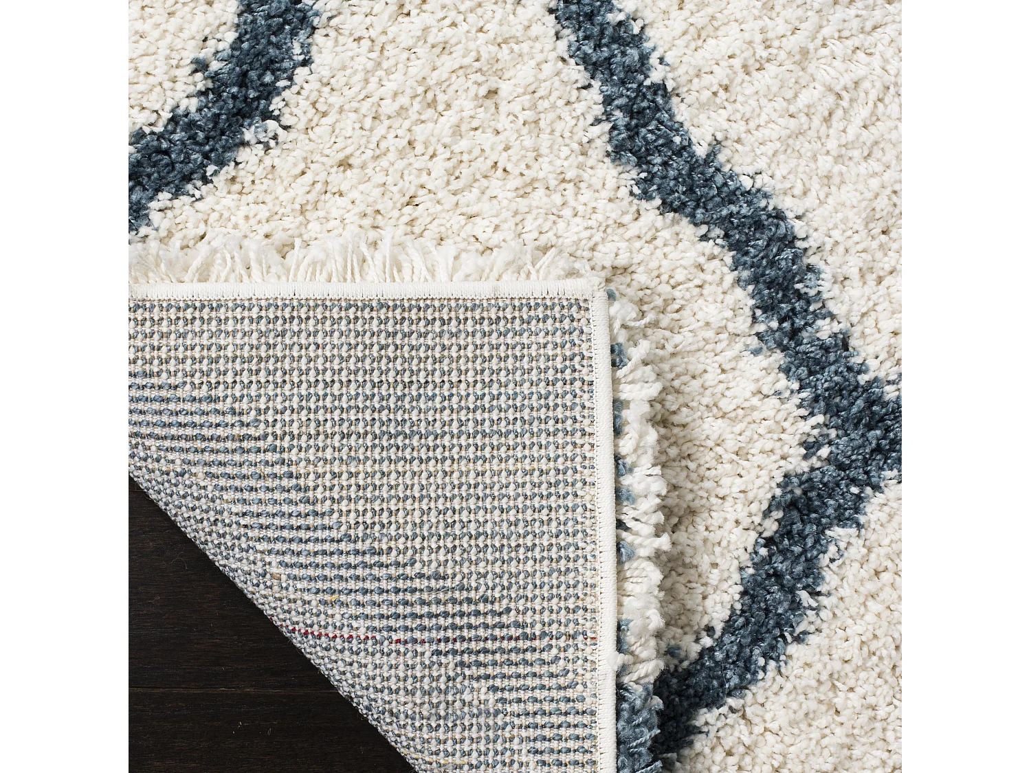 Tapis Neutre/Bleu 155 X 229 cm - Brooklyn