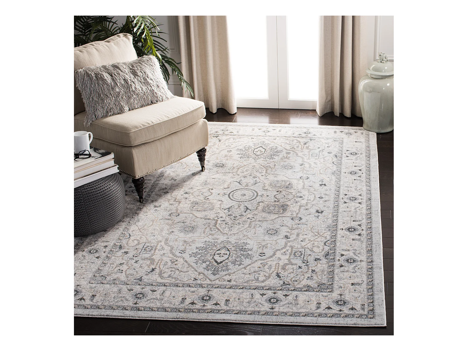 Tapis Gris/Gris 183 X 274 cm - Isabela