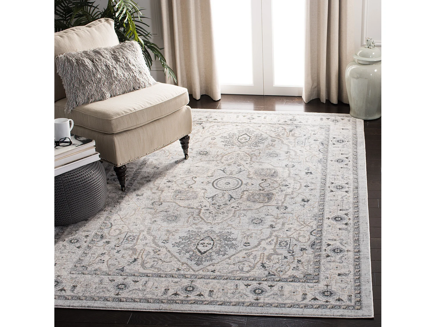 Tapis Gris/Gris 183 X 274 cm - Isabela
