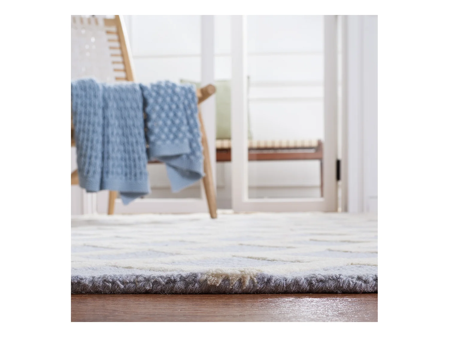 Tapis Bleu/Neutre 183 X 274 cm - Sophie