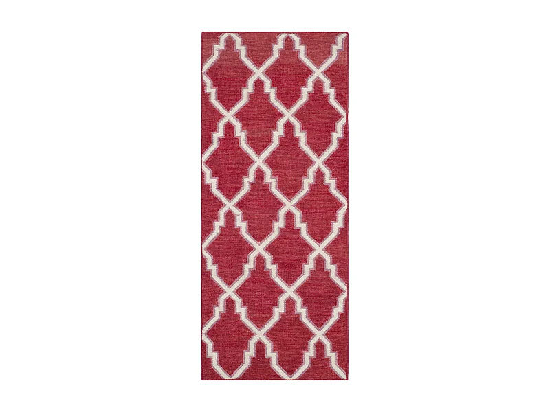 Tapis Rouge/Neutre 76 X 183 cm - Nico