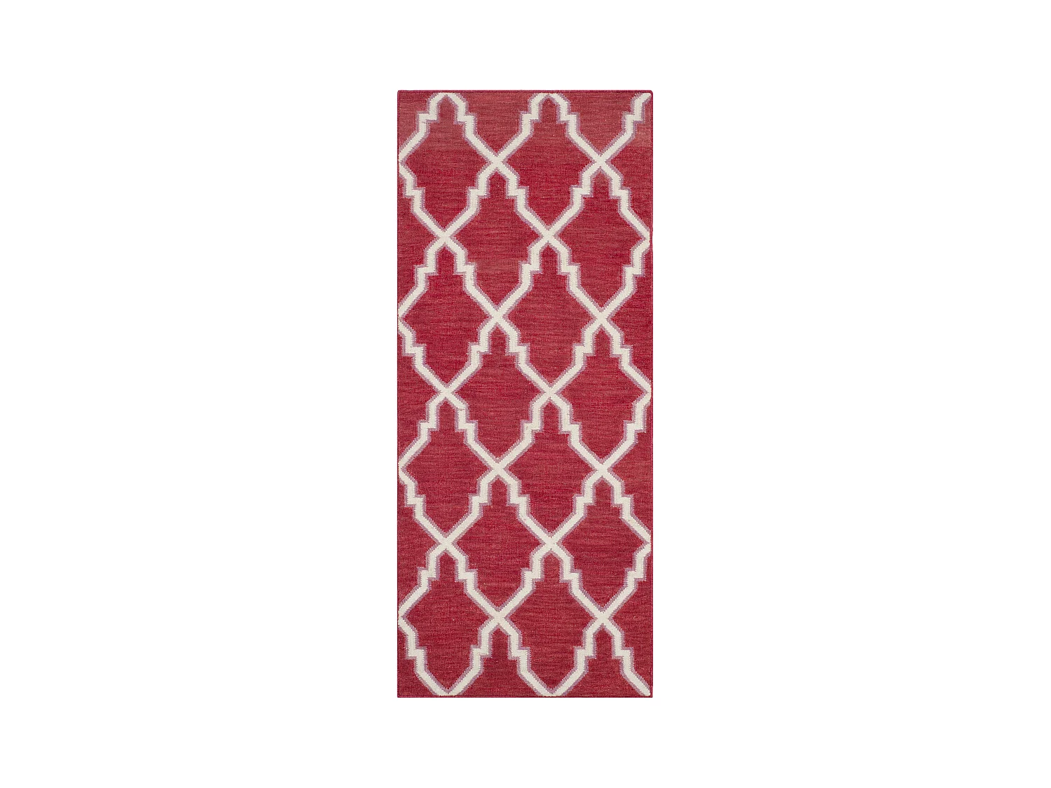 Tapis Rouge/Neutre 76 X 183 cm - Nico