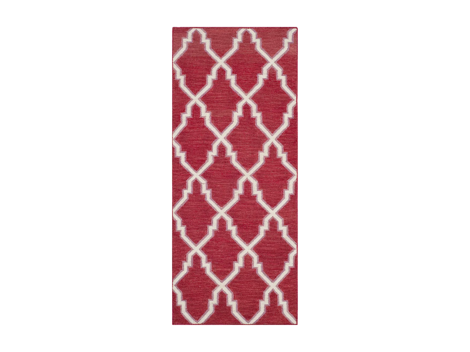 Tapis Rouge/Neutre 76 X 183 cm - Nico