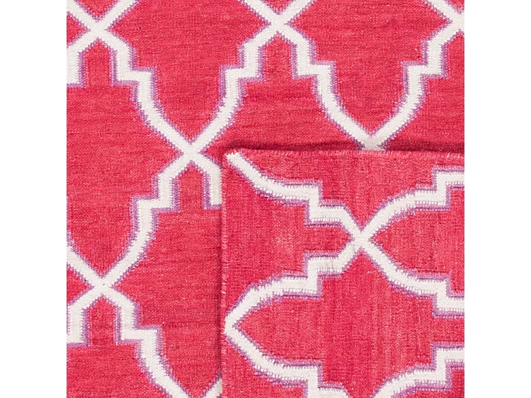 Tapis Rouge/Neutre 76 X 183 cm - Nico