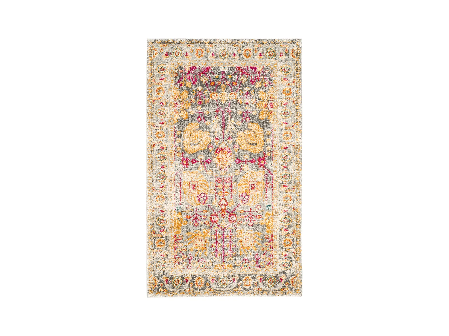 Tapis Gris/Multicolore 91 X 152 cm - Gladys