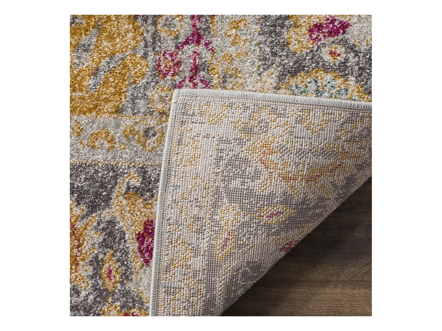 Tapis Gris/Multicolore 91 X 152 cm - Gladys