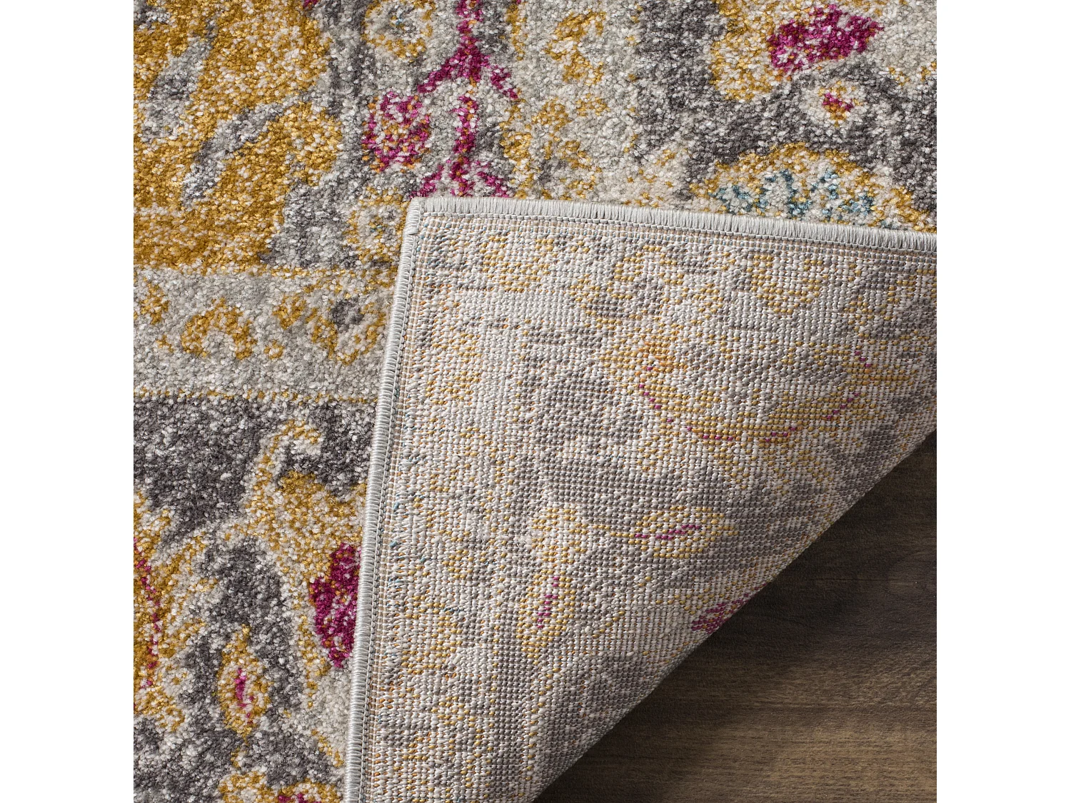 Tapis Gris/Multicolore 91 X 152 cm - Gladys