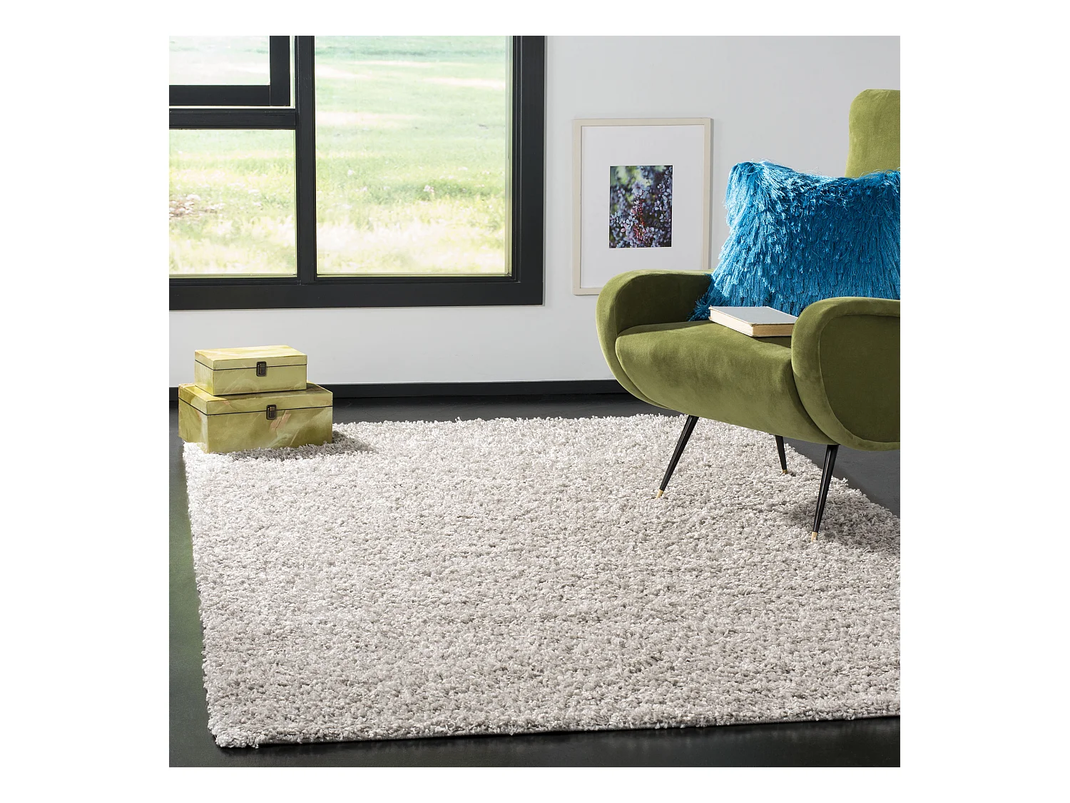 Tapis Gris 155 X 229 cm - Emery
