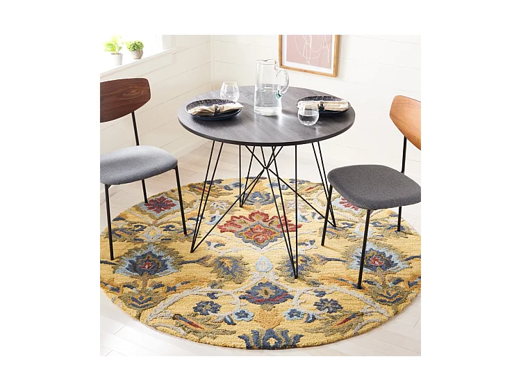 Tapis Or/Multicolore 183 X 183 cm - Juni