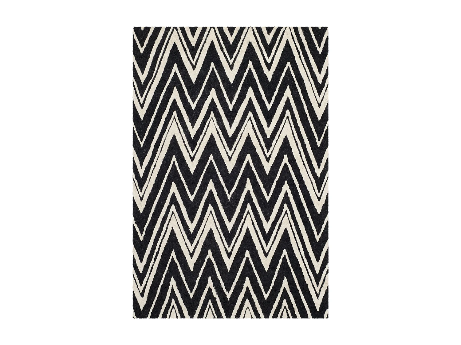 Tapis Noir/Neutre 91 X 152 cm - Thessaly