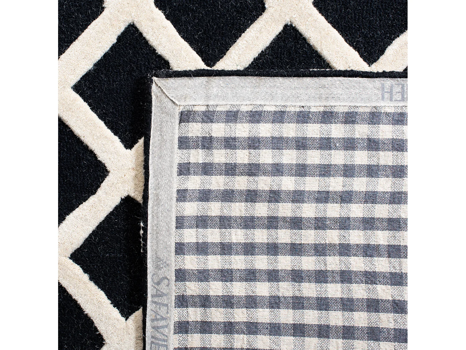 Tapis Noir/Neutre 122 X 183 cm - Sophie