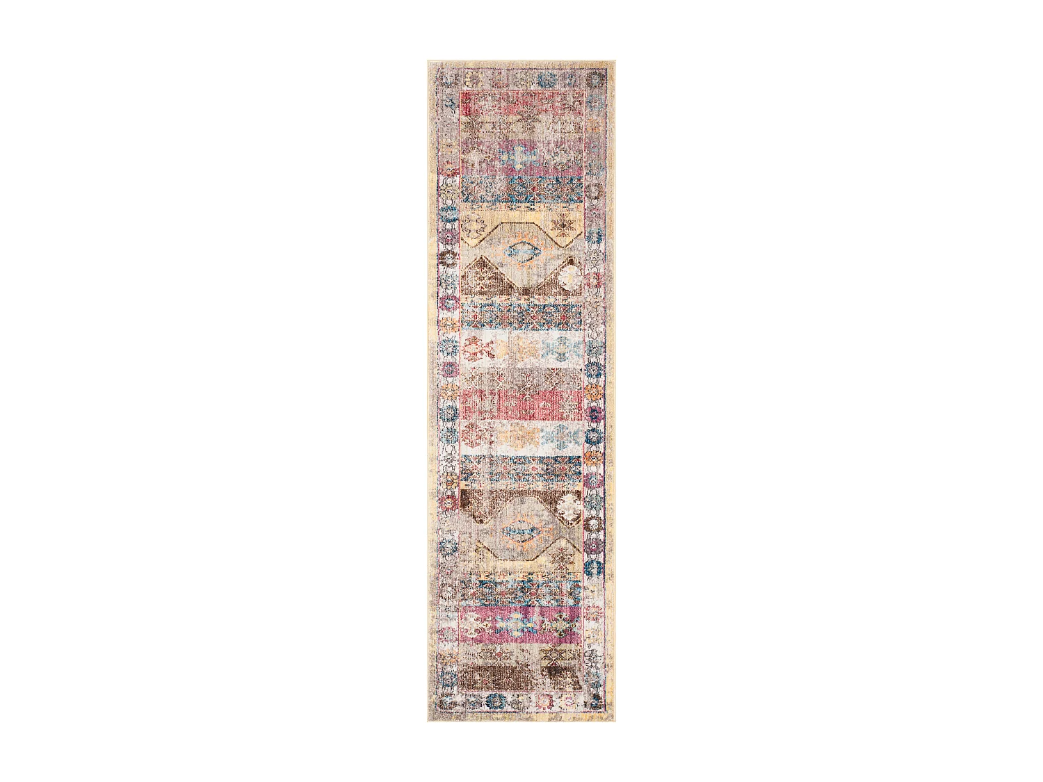 Tapis Rose/Multicolore 69 X 244 cm - Yasmeen