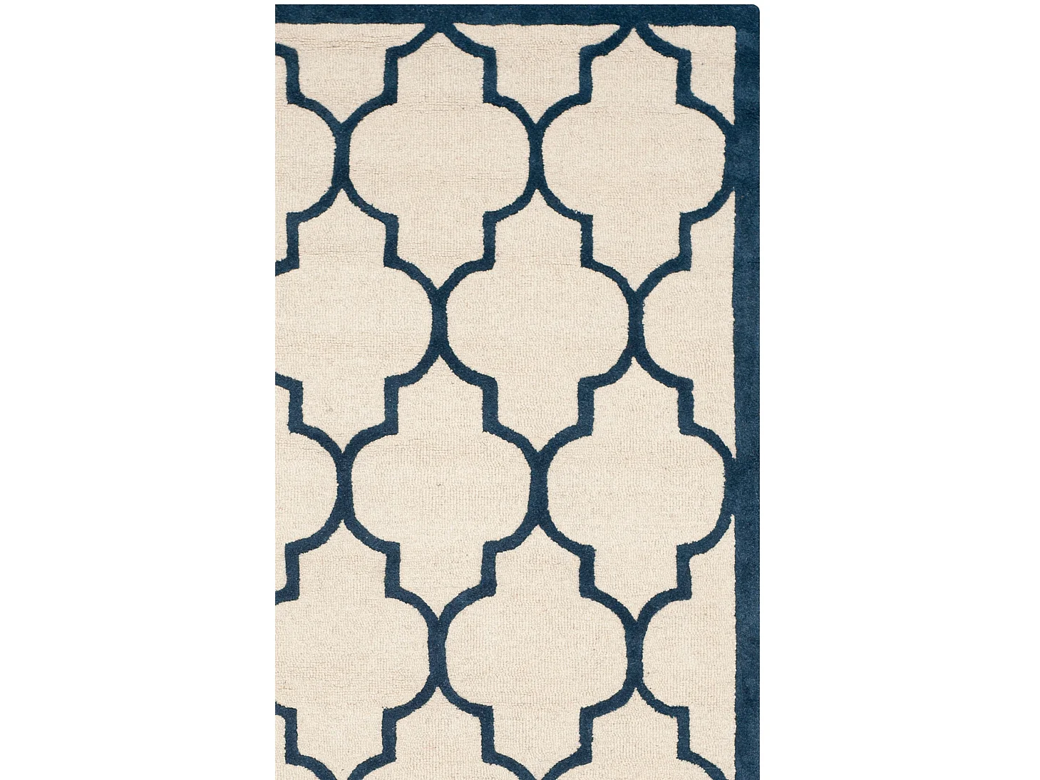 Tapis Neutre/Bleu Marine 122 X 183 cm - Sky