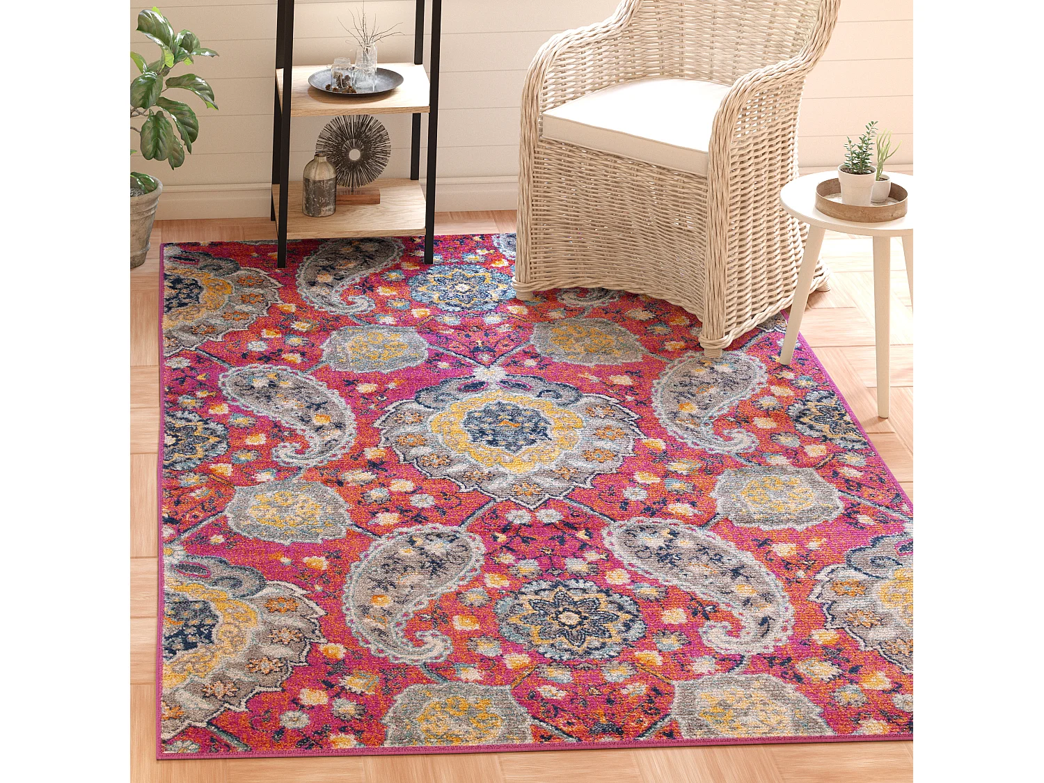 Tapis Rose/Neutre 122 X 183 cm - Mischa