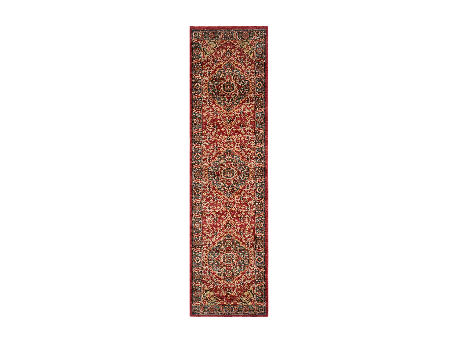 Tapis Bleu/Rouge 66 X 244 cm - Chiara