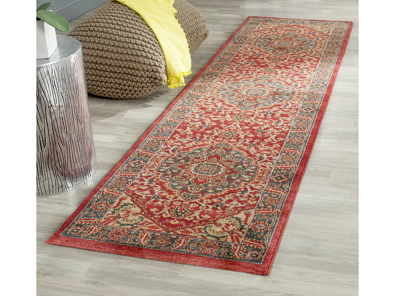 Tapis Bleu/Rouge 66 X 244 cm - Chiara