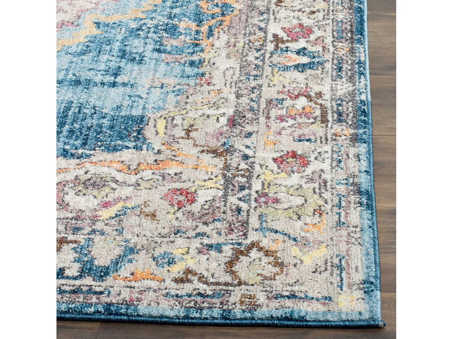Tapis Bleu/Gris 69 X 244 cm - Malani