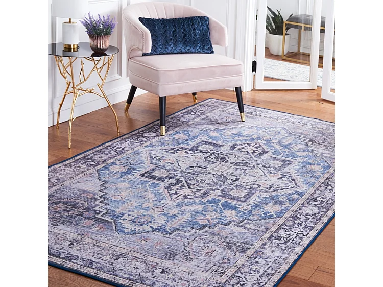 Tapis Bleu/Gris 122 X 183 cm - Brisa
