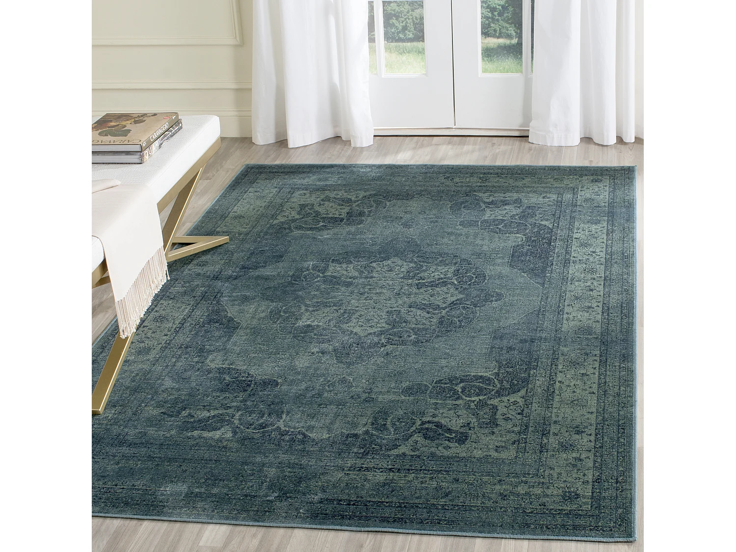 Tapis Bleu/Multicolore 201 X 279 cm - Chloe