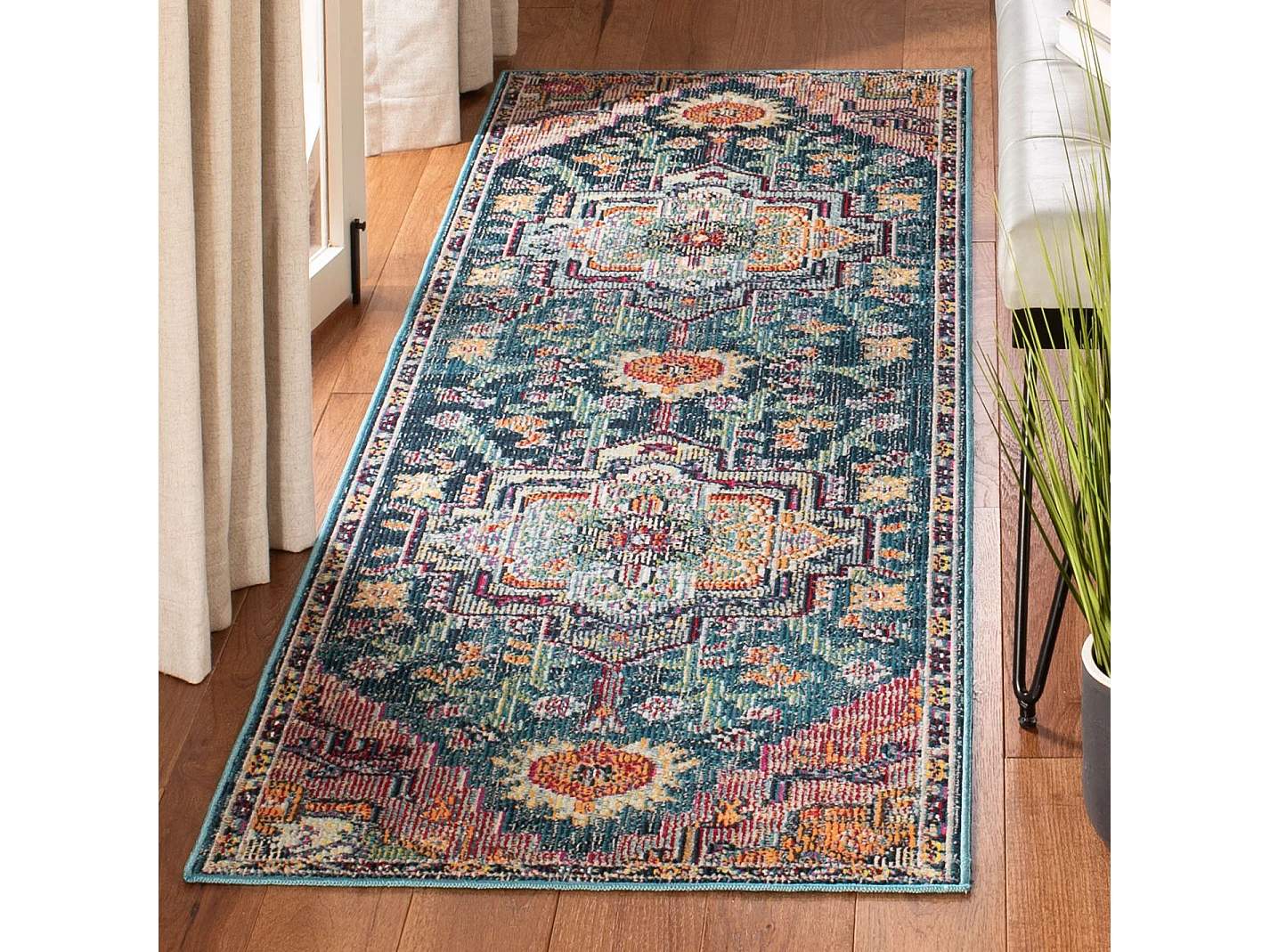 Tapis Bleu/Rose 66 X 213 cm - Desi